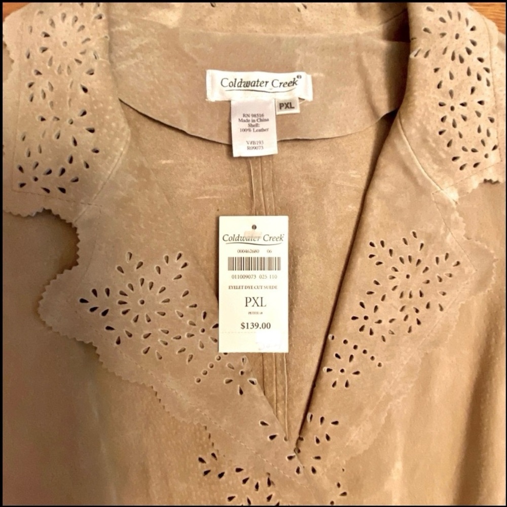 Coldwater Creek PXL Suede Leather Jacket - NWT